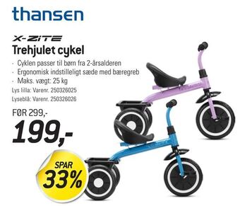 Thansen Trehjulet cykel tilbud