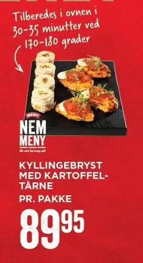 MENY Kyllingebryst m. kartoffeltårne tilbud