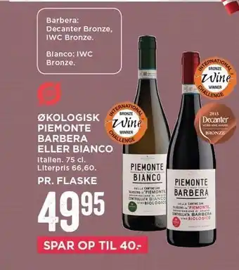 MENY Økologisk Piemonte Barbera el. Bianco tilbud