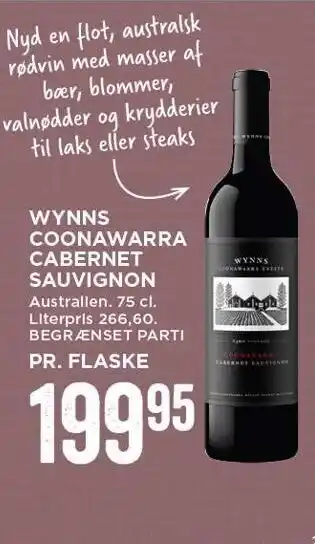 MENY Wynns Coonawarra Cabernet Sauvignon tilbud