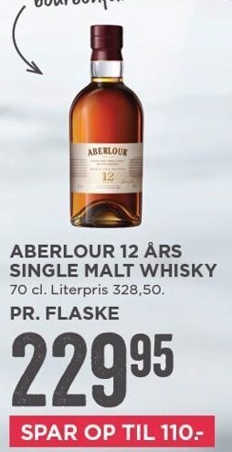 MENY Aberlour 12 års single malt whisky tilbud