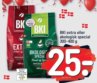 REMA 1000 BKI extra eller økologisk special tilbud