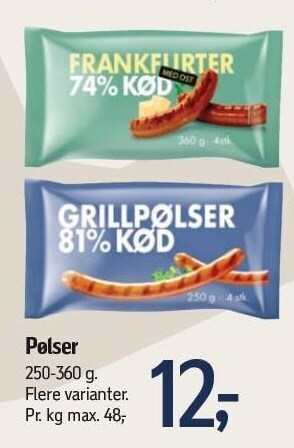 Føtex Pølser tilbud