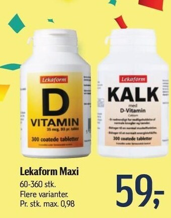 Føtex Lekaform maxi tilbud