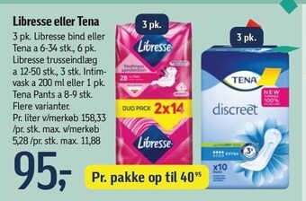 Føtex Libresse eller tena tilbud