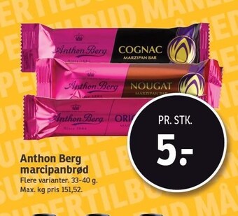 SPAR Anthon Berg marcipanbrød tilbud