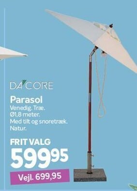 Din Isenkræmmer Parasol tilbud