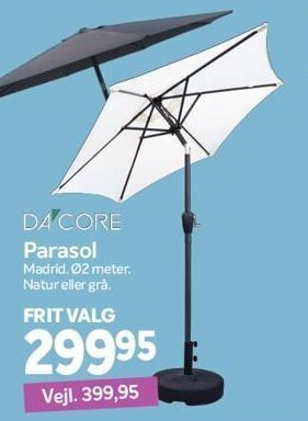 Din Isenkræmmer Parasol tilbud