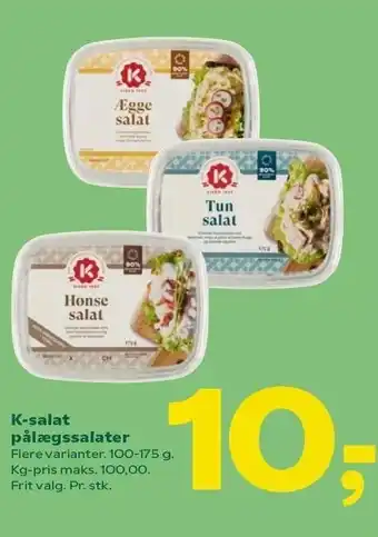 Coop 365 K-Salat pålægssalter tilbud