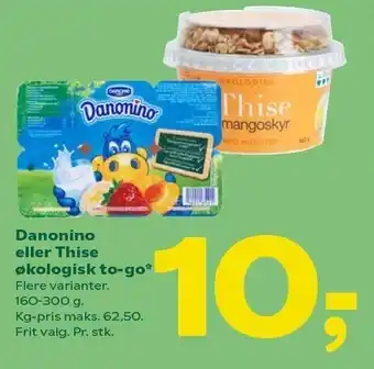 Coop 365 Danomino el. thise økologisk to-go tilbud