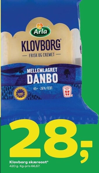 Coop 365 Klovborg skæreost tilbud
