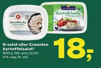 Coop 365 K-salat el. Graasten kartoffelsalat tilbud