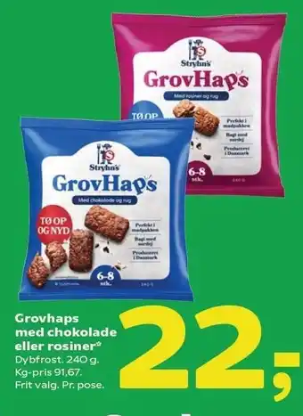 Coop 365 Grovhaps m. chokolade el. rosiner tilbud