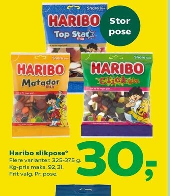 Coop 365 Haribo slikpose tilbud