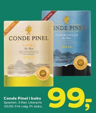 Coop 365 Conde Pinel i Boks tilbud