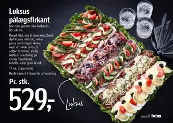 Føtex Luksus pålægsfirkant tilbud