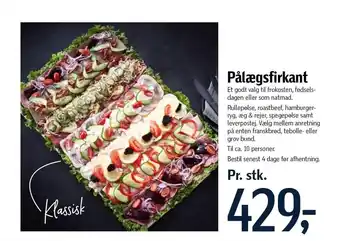 Føtex Pålægsfirkant tilbud