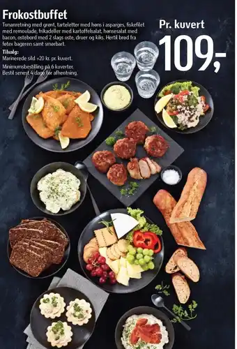 Frokostbuffet pr. kuvert