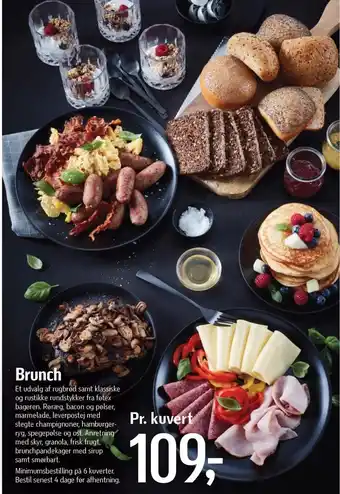 Føtex Brunch pr. kuvert tilbud