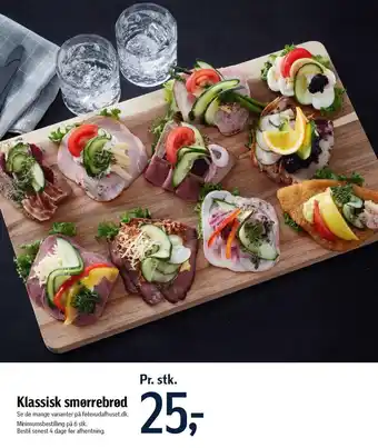 Føtex Klassisk smørrebrød pr. stk tilbud