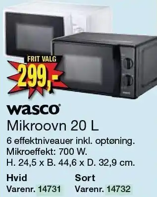 Harald Nyborg Mikroovn 20L tilbud