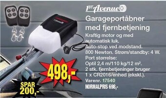 Harald Nyborg Garageportåbner med fjernbetjening tilbud