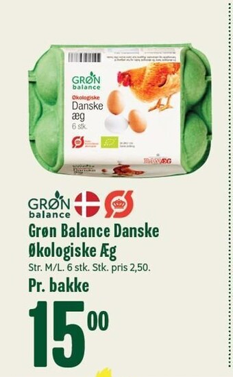 Min Købmand Grøn Balance danske øko æg tilbud