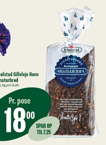 Min Købmand Schulstad Gilleleje Havn signaturbrød tilbud