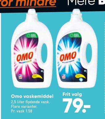 Bilka Omo vaskemiddel tilbud
