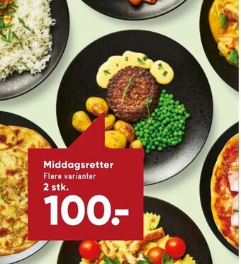 Bilka Middagsretter tilbud
