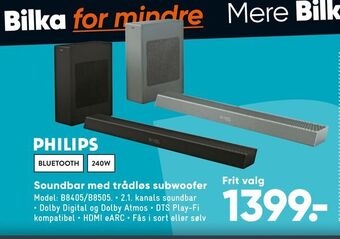 Bilka Soundbar med trådløs subwoofer tilbud