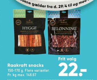 Bilka Raakraft snacks tilbud