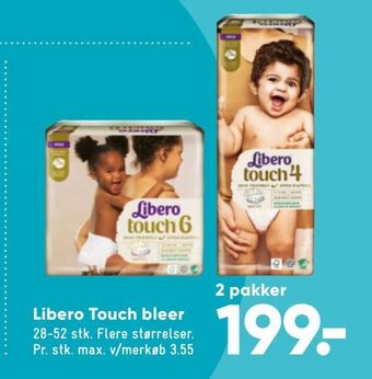 Bilka Libero Touch bleer tilbud