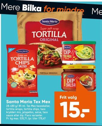 Bilka Santa Maria Tex Mex tilbud