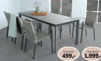 Daells Bolighus Havestol tilbud