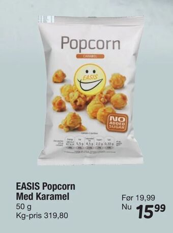 Fakta Tyskland EASIS Popcorn Med Karamel tilbud