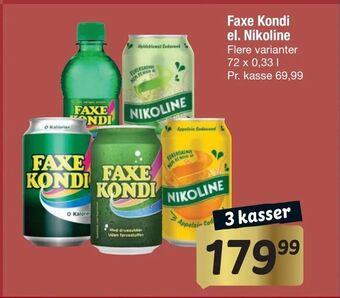 Fakta Tyskland Faxe Kondi el. Nikoline tilbud