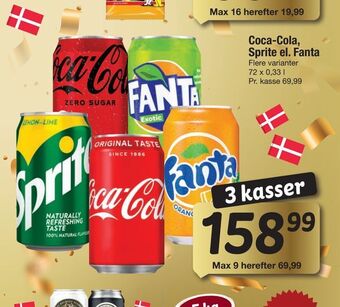 Fakta Tyskland Coca-Cola, Sprite el. Fanta tilbud