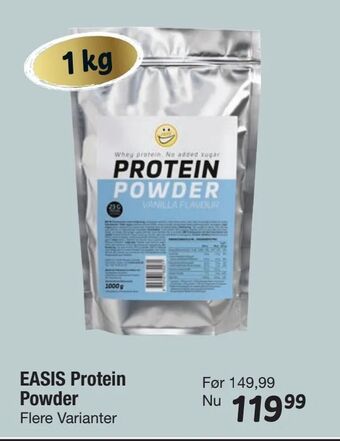 Fakta Tyskland EASIS Protein Powder tilbud