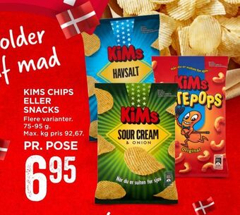 MENY Kims chips eller snacks tilbud