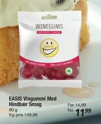 Fakta Tyskland EASIS Vingummi Med Hindbær Smag tilbud