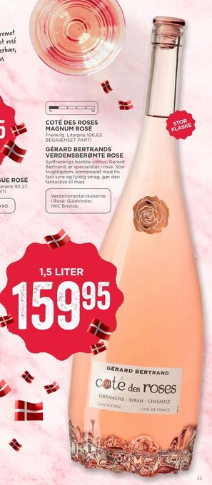 MENY Coté des roses magnum rosé tilbud