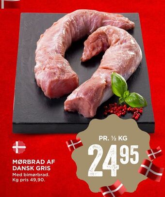 MENY Mørbrad af dansk gris tilbud