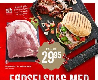 MENY Nakkefilet af dansk gris tilbud