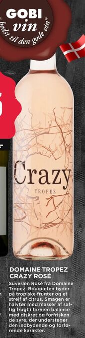 MENY Domaine tropez crazy rosé tilbud