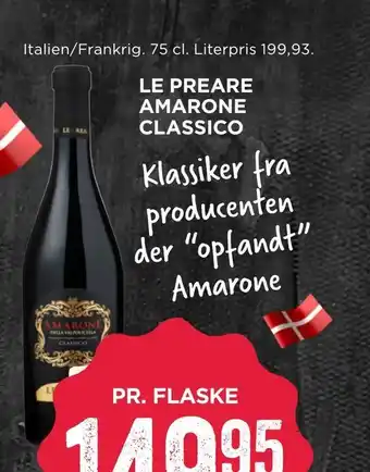 MENY Le preare amarone classico tilbud