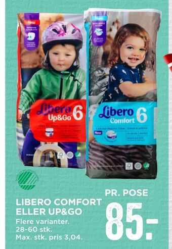 MENY Libero comfort eller up&go tilbud