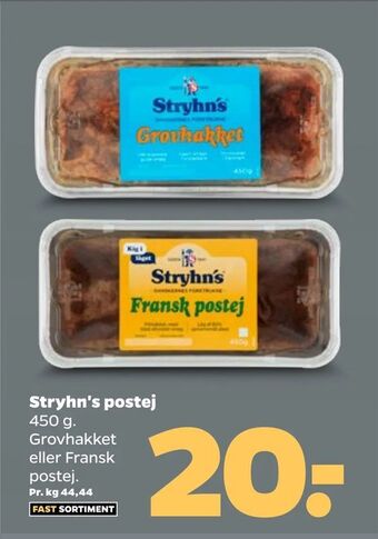 Netto Stryhn's Postej 450 g tilbud