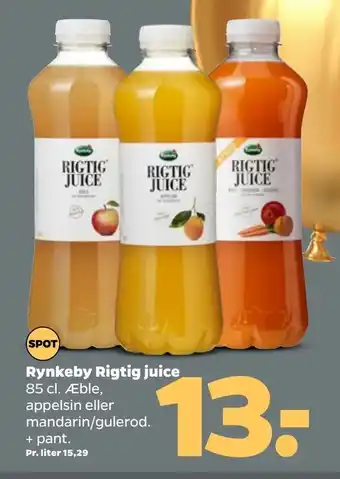 Netto Rynkeby Rigtig Juice 85 cl. tilbud