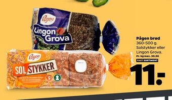 Netto Pågen Brød 360-500 g tilbud